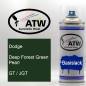 Preview: Dodge, Deep Forest Green Pearl, GT / JGT: 400ml Sprühdose, von ATW Autoteile West.